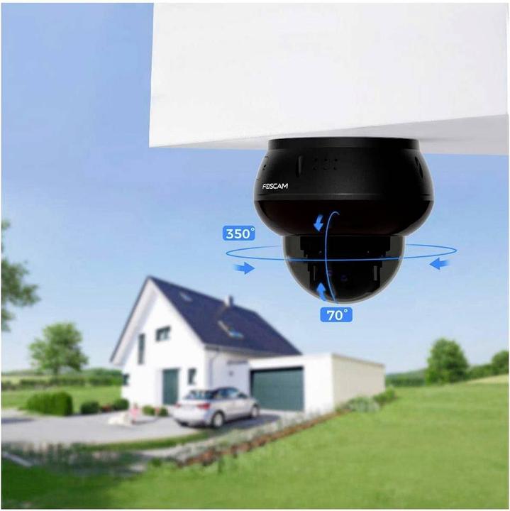 Actual product image Foscam D8ET black PoE Dome IP-Kamera 4K 8MP Outdoor mit AI-Detektion (3840 x 2160 pixels)