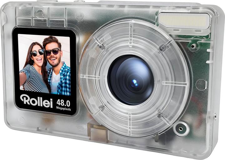 Productafbeelding Rollei Compactline Pocket Digital Camera, Clear (48 Mpx, 1/2,3'')