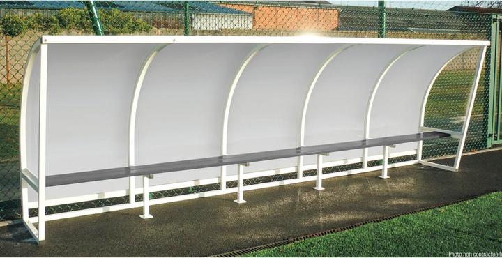 Actual product image Sporti Galvanised steel touch shelter High. 2M 2m