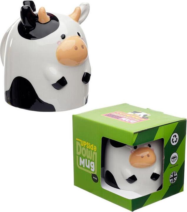 Puckator Bramley Bunch Kuh Umgedrehter Becher aus Dolomit-Keramik (500 ml)