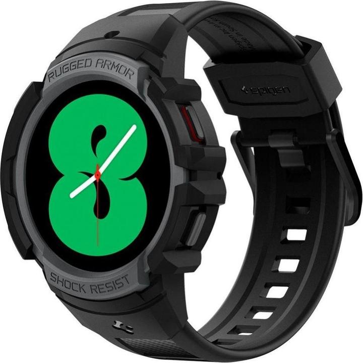 Produktbild Spigen Smartwatch Samsung Galaxy Watch 4/5 Sportarmband, Schwarz, 44 mm