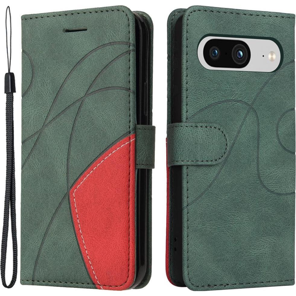 Cover-Discount Google Pixel 8 - Dual-color Etui Hülle grün (Google Pixel 8), Smartphone Hülle, Grün