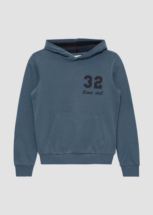 Produktbild s.Oliver Sweatshirt Kapuzen-Sweatshirt mit Mesh-Futter (S)