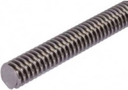 Actual product image RS PRO Stainless Lead Screw 10 X 2 Thread X 1m
