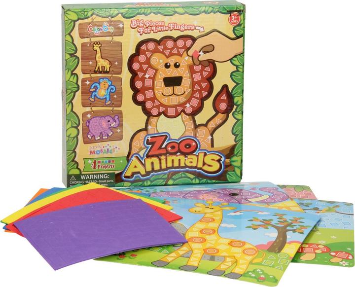 Actual product image Mosaic handicrafts with zoo animals