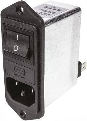 Produktbild Schaffner EMV Single Phase Iec-Inlet 4a Compact Pem