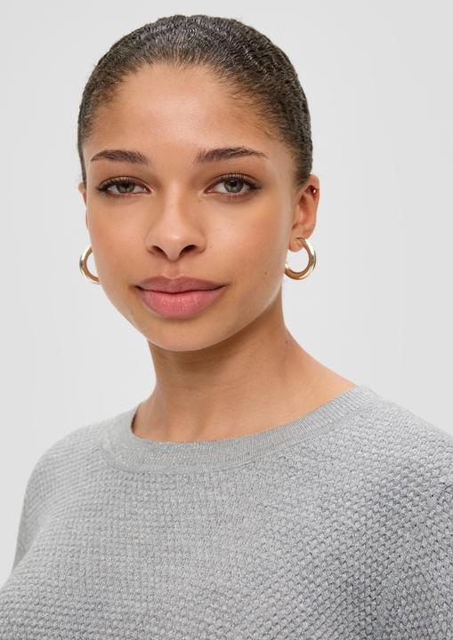 Produktbild s.Oliver Strickpullover Feinstrickpullover mit Glitzergarn (XXL)