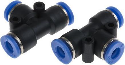 Actual product image RS PRO Equal Tee Fiting, 6 mm (T-connection)