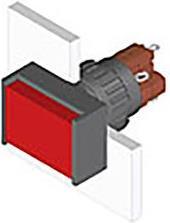 Actual product image EAO Modular switch actuator Illuminated push