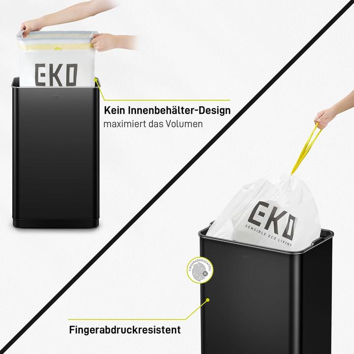Produktbild EKO Sensor-Aktivierter Mülleimer mit Soft-Close-Deckel und Fingerabdruckresistenz (50 l)