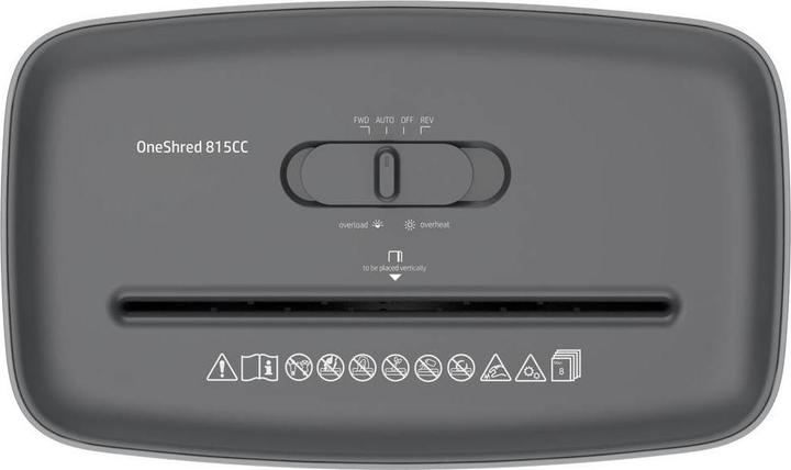 Produktbild HP OneShred 815CC Aktenvernichter 8 Blatt Partikelschnitt P-4 15 l Vernichtet a (Partikelschnitt)