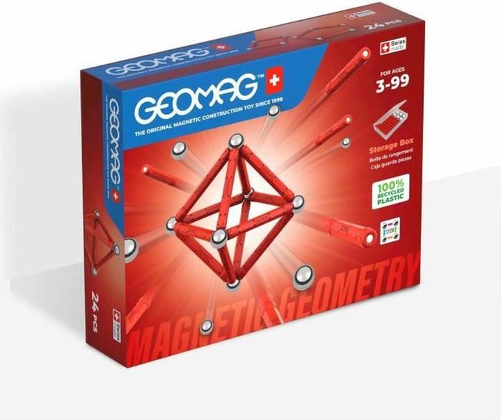 Produktbild Geomag Μαγνητικό Παιχνίδι Κατασκευών Classic Magnetic Geometry 24τμχ PF.510.281.00