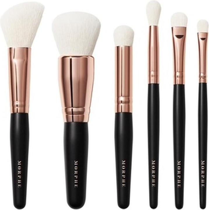 Actual product image Morphe Rose Away Makeup Brush Set - 6 Pieces + Storage Tub (Set)