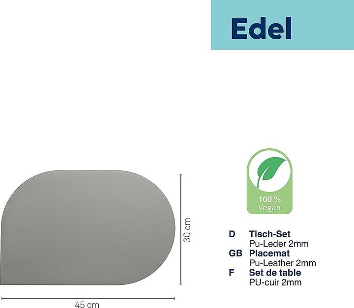 Produktbild Kela Tisch-Set Edel hellgrau (1 Stk., 45 x 30 cm)