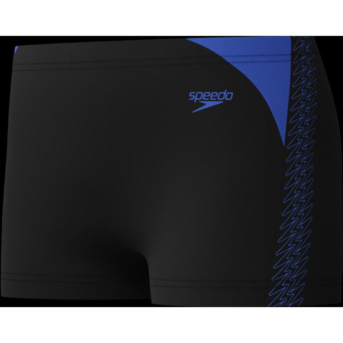 Speedo, Jungen, Badehose, HyperBoom Splice Aquashort, Schwarz, (7, 8)
