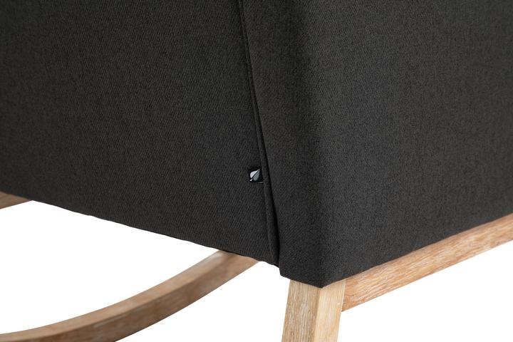 Actual product image CLP Rocking Chair Brevik Fabric Dark Grey
