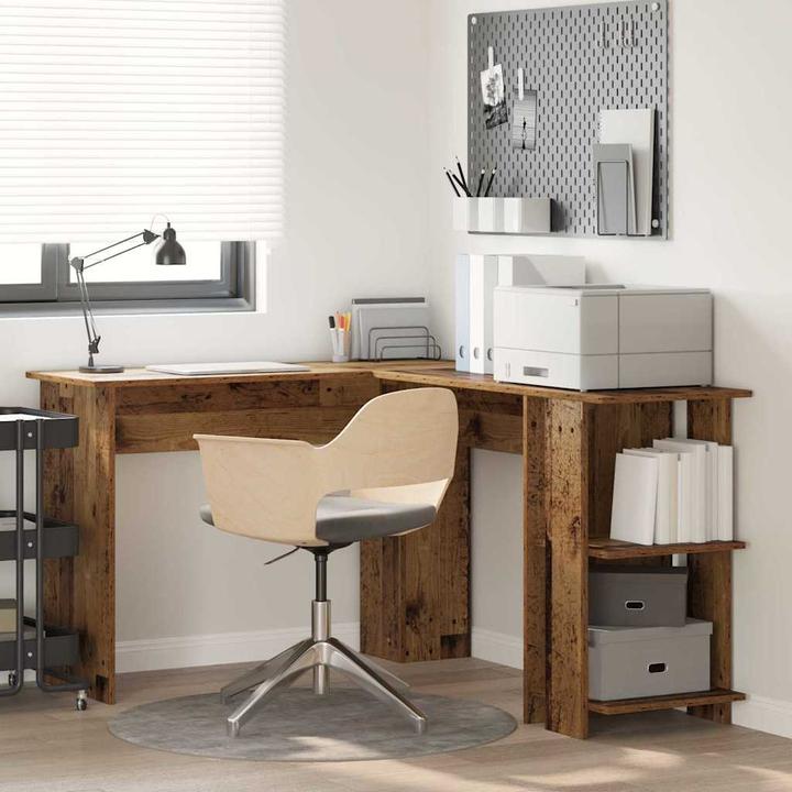 Image du produit vidaXL Bureau d'angle marron (113.50 x 113.50 x 75 cm)