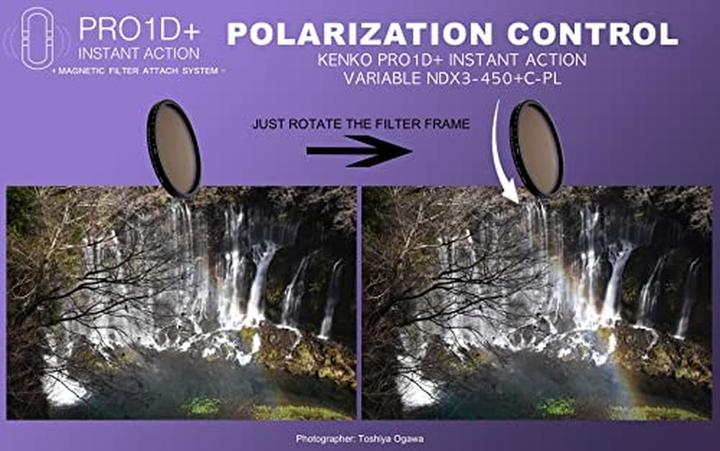 Produktbild Kenko PRO1D INSTANT Action Variable NDX3450CPL Set 77mm (77 mm, ND- / Graufilter)