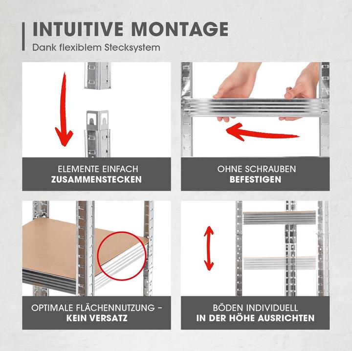 Actual product image Easymaxx Schwerlastregal