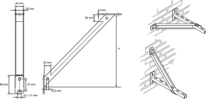 Actual product image Walraven Console support beam | CONSOLE SUPPORT BEAM VZ 350MM