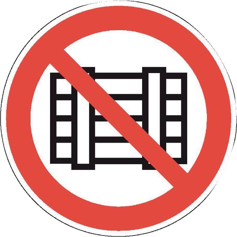 BRW Verbotsschild Nichts abstellen oder lagern - Ø 20 cm (538020.2800)