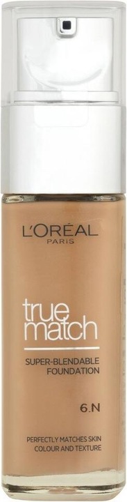 Actual product image L'Oréal Paris True Matcoolh Founeutraldationeutral 6.neutral Honeutraley pump bottle liquid 6.N Honey (6.N Honey)