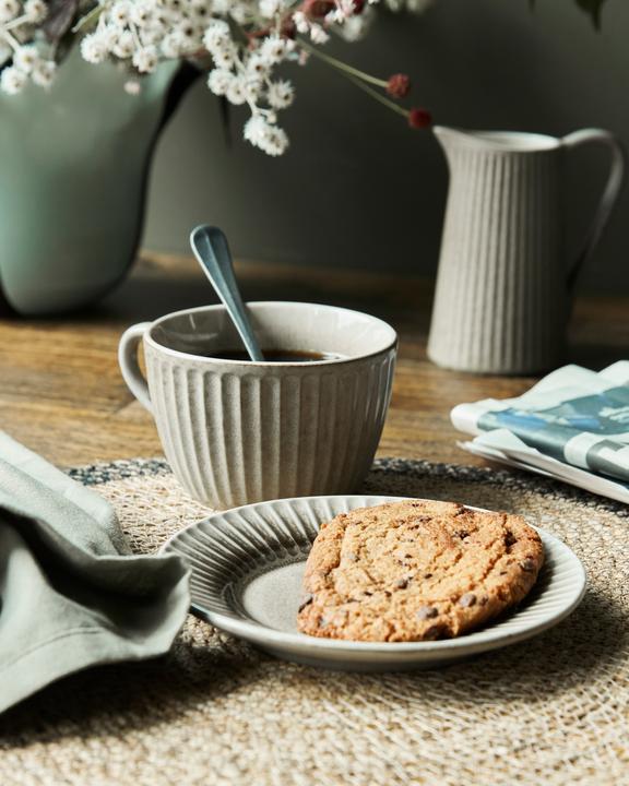 Actual product image House Doctor Kuchenteller, HDPleat, Grau/braun (4x, 16 cm)