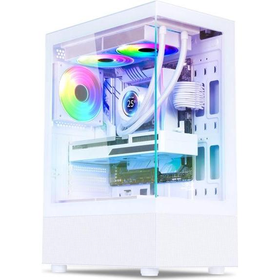 Spirit Of Gamer "Boitier Moyen Tour ATX Spectra Artic RGB avec panneaux vitrés (Blanc)" (ATX), Case PC, Bianco