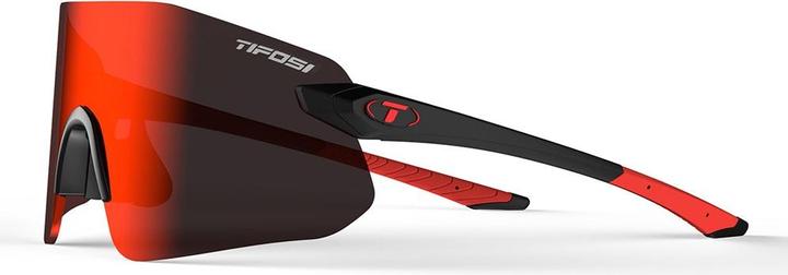Actual product image MGA Tifosi Bird SL Matte Black Glasses (Smoke Red 15.4% Light Transmission) (New) (Mat Black, smoke red)