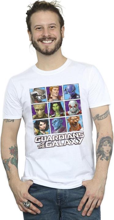 Immagine prodotto Guardians of the Galaxy Character Squares Maglietta Uomo (4XL)