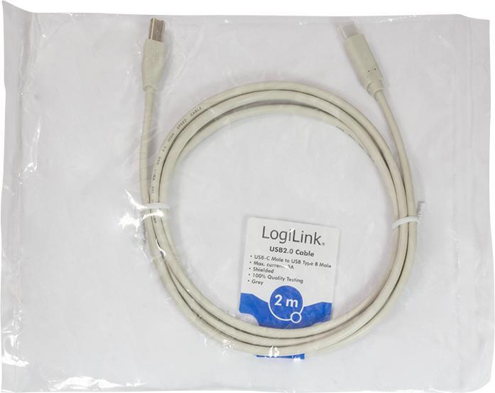 Image du produit LogiLink USB C – USB B (2 m, USB 2.0)
