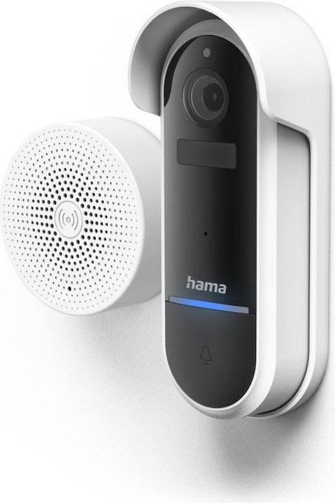 Hama Türklingel mit Kamera und Akku, separater Gong, WLAN, kabellos, Nachtsicht (WLAN)