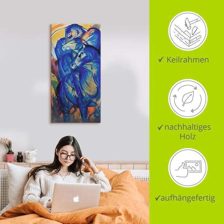 Image du produit Artland Tour des chevaux bleus. 1913 T7IL (20 x 40 cm)