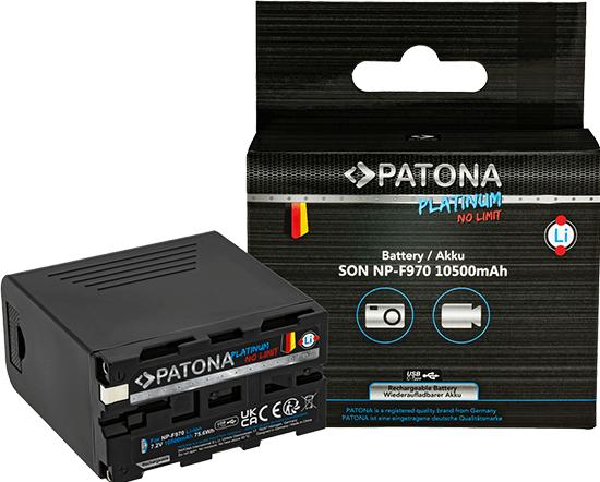 Actual product image Patona Platinum USB-C Sony NP-F970 (Camera battery)