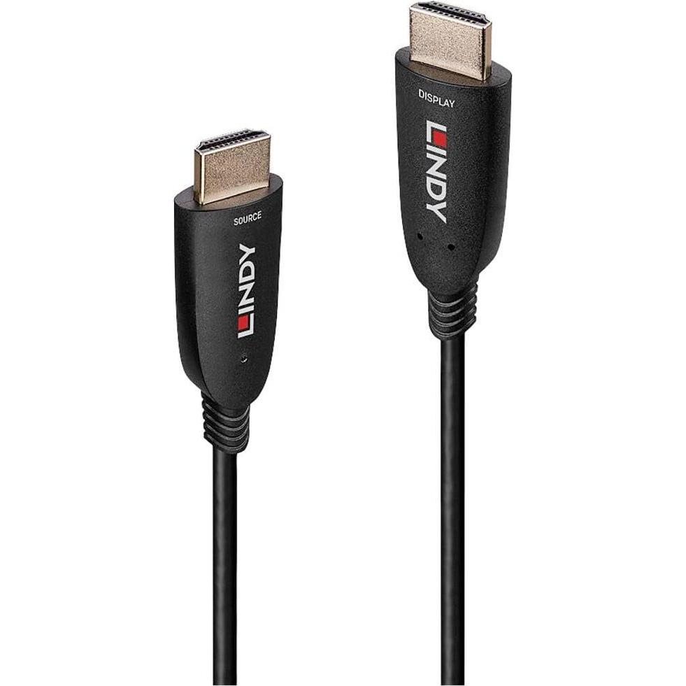 Lindy 30m Fibre Optic Hybrid HDMI 8K60 Kabel AOC-Kabel für jede HDMI-Anwendung und -Auflösung (30 m, HDMI), Video Kabel