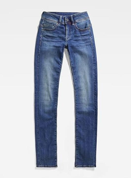 Produktbild G-Star Midge Zip Mid Straight Jeans medium indigo aged (28)
