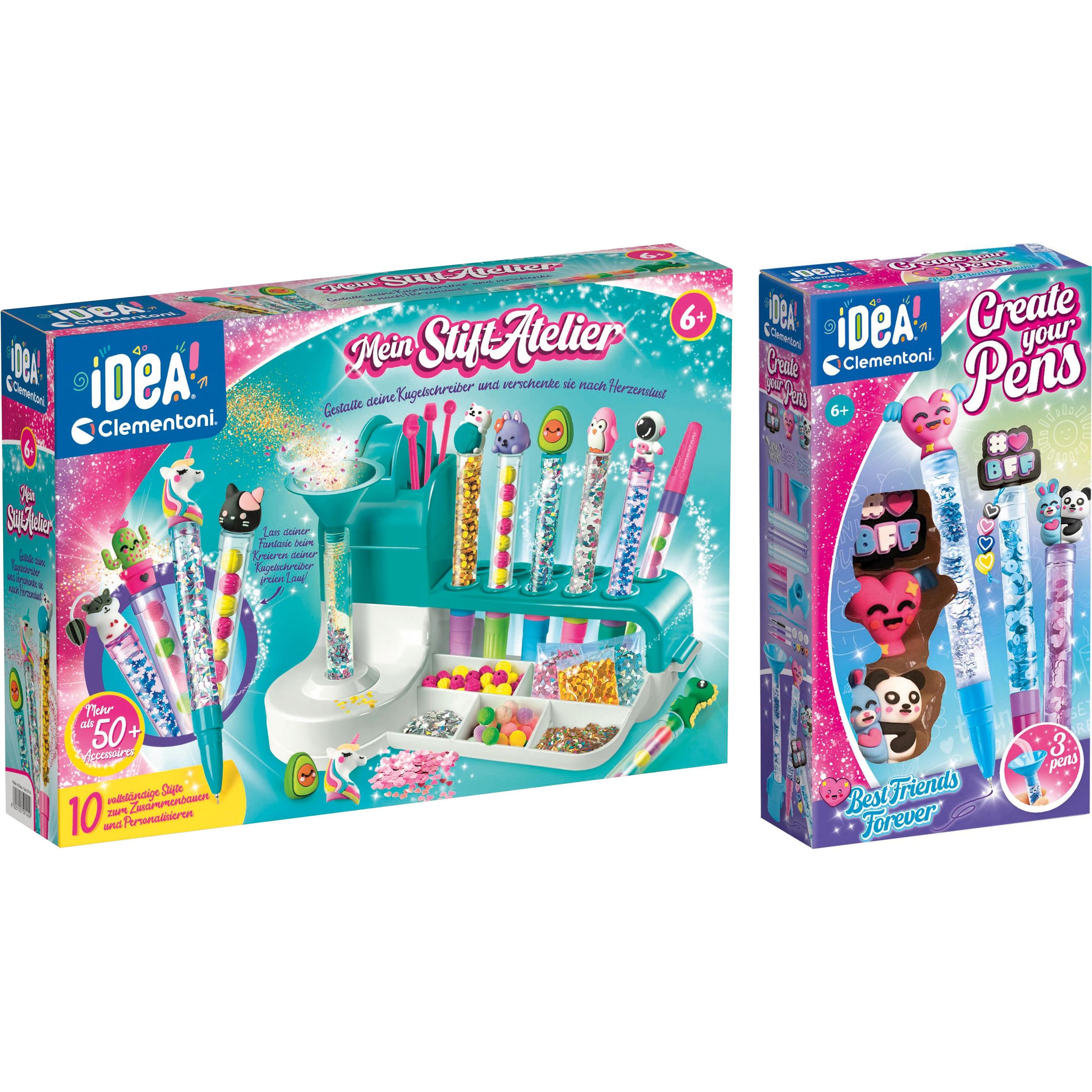 Clementoni Multicolore Bundle Mein Stift-Atelier-Set + 3Er Set Als Zugabe