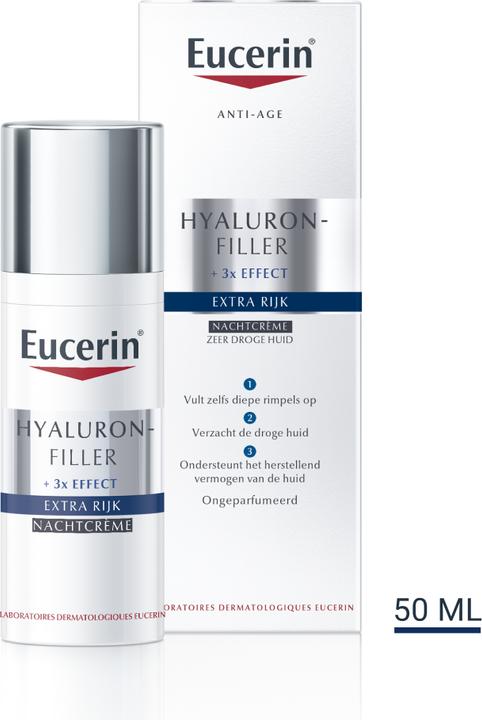 Image du produit Eucerin Hyaluron - Filler Extra Riche Nachtpflege 50 ml (50 ml, Crème de nuit)