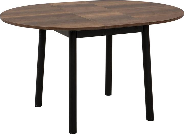 Walnut and black