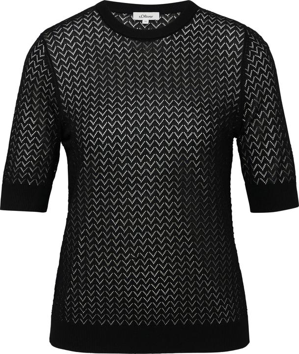 Immagine prodotto S.Oliver Strickpullover Transparenter Feinstrickpullover mit Lochmuster aus Viskosemix (44)