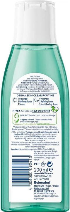 Productafbeelding NIVEA Derma Skin Clear (Gezichtstonic, 200 ml)