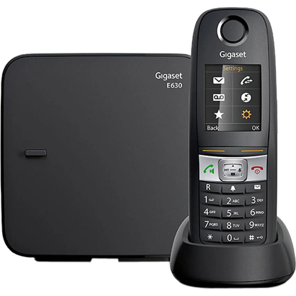 Gigaset E630 noir certifié IP65 Alarme vibratoire Fonction mains libres, Téléphone, Noir
