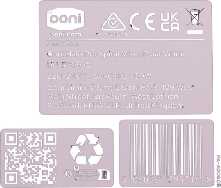 Produktbild Ooni Halo Pro (750 W, 6.90 l)