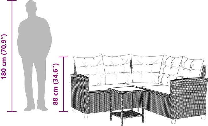 Produktbild vidaXL Outdoor-Sofagarnitur
