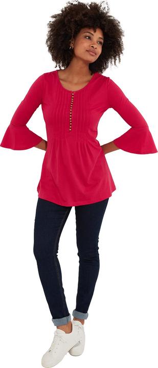 Actual product image Joe Browns Pleated Button Fluted Sleeve Tunic (34)