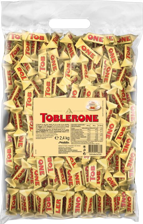 Actual product image Toblerone Chocolate Bar Tiny Milk Gastro 2.4 kg (2520 g)