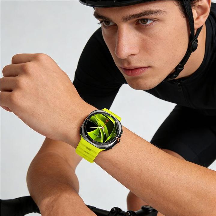 Image du produit Mobile Origin Easy Strap Silicone Galaxy Watch Ultra 47mm Fluorescence Jaune (20 mm, Silicone)
