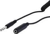 Actual product image Goobay Headphone extension 6.35 mm, spiral cable (5 m)