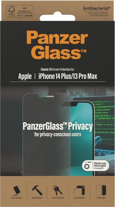 Actual product image PanzerGlass Screen Protector (1 pcs., Apple iPhone 13 Pro Max, Apple iPhone 14 Plus)