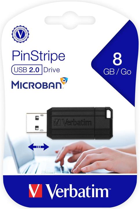 Image du produit Verbatim PinStripe (8 Go, USB-A)